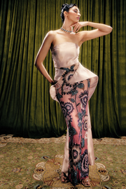 Sculpted embellished gown