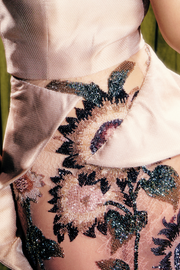 Sculpted embellished gown