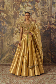 Gold Zardozi Lehenga Set