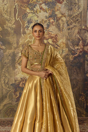 Gold Zardozi Lehenga Set