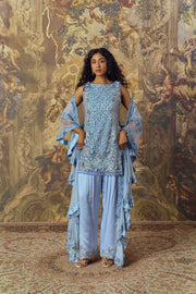 Powder Blue Farsi Salwar and Kurta Set