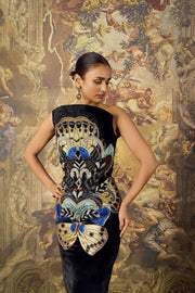 Black Velvet Corset Dress