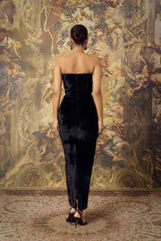 Black Velvet Corset Dress