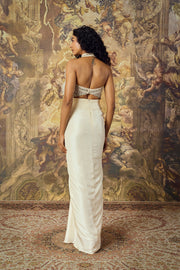 Ivory Stone-Work Gown